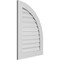 Ekena Millwork Quarter Round Top Right Surface Mount PVC Gable Vent w/ 3-1/2"W x 1"P Standard Frame, 24"W x 34"H GVPQR24X3401SF - alternate 3